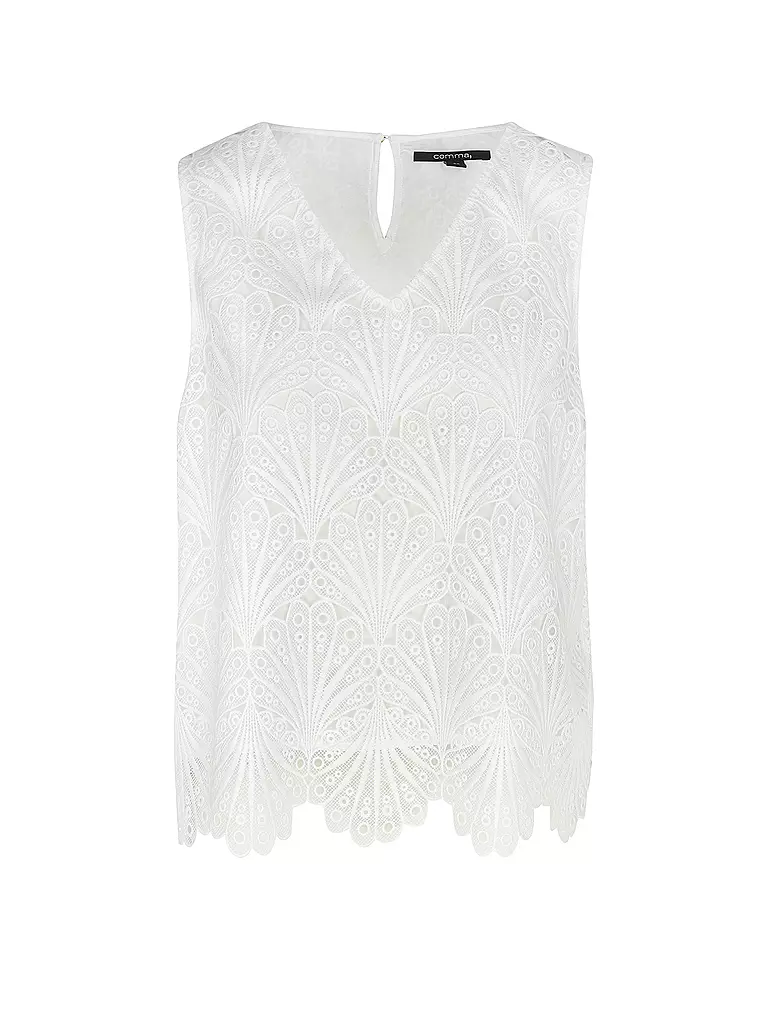 COMMA | Bluse | Blanco