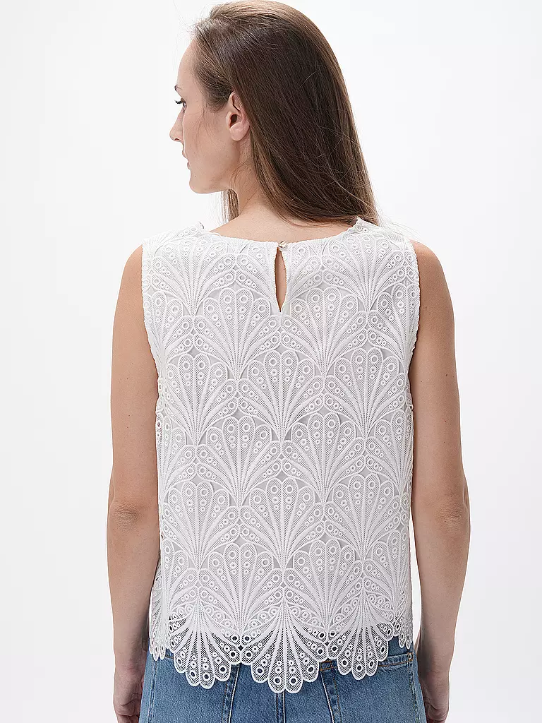 COMMA | Bluse | Blanco