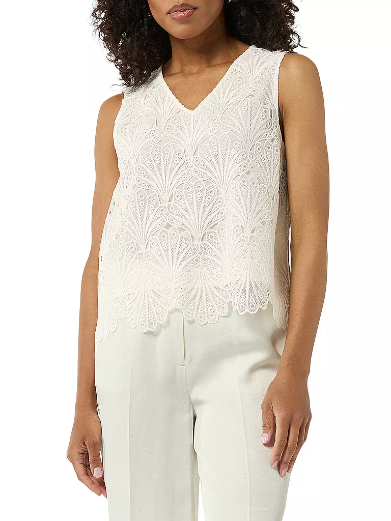 COMMA | Bluse | Blanco