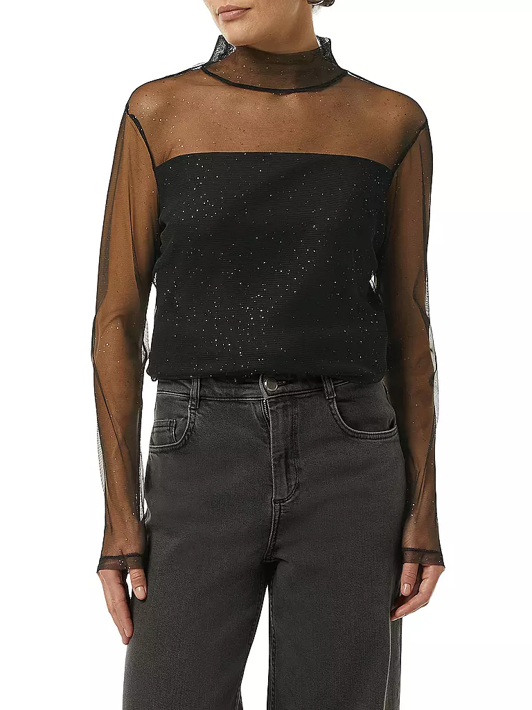 COMMA | Camiseta de manga larga | Negro