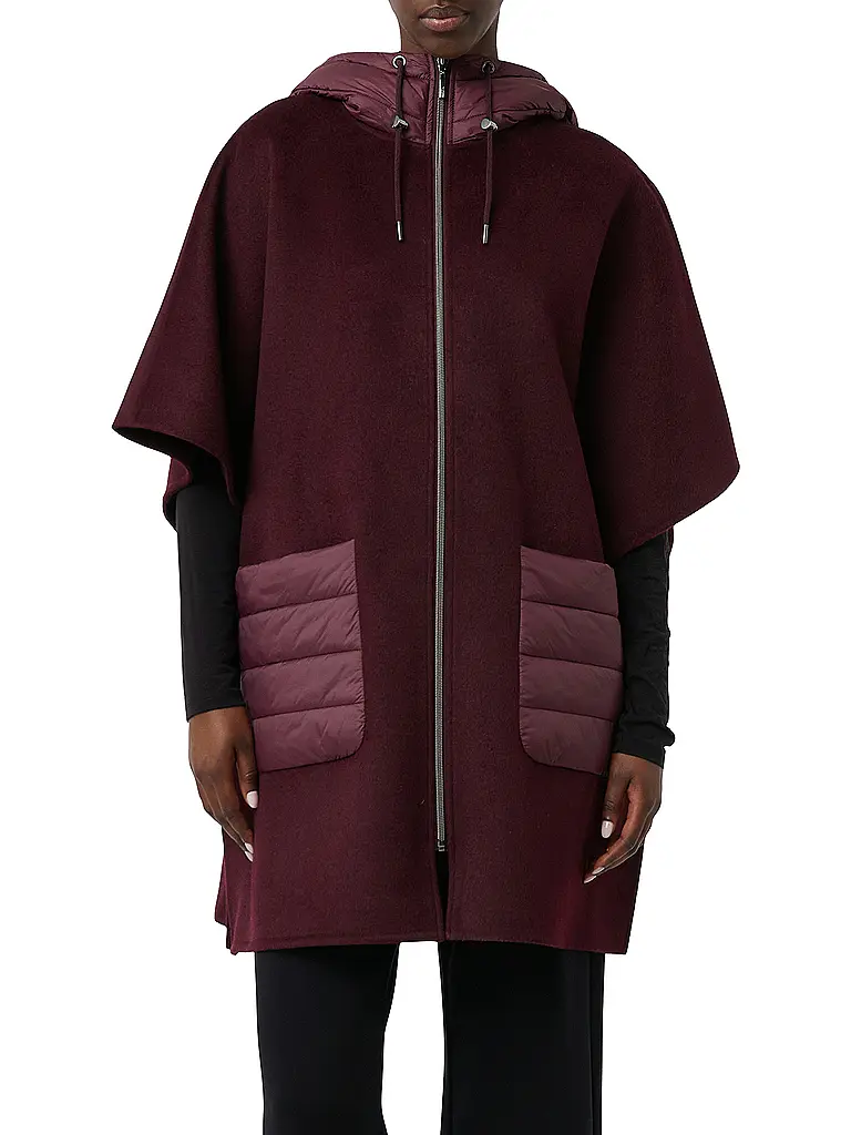 COMMA | Capa - Poncho | Rojo oscuro