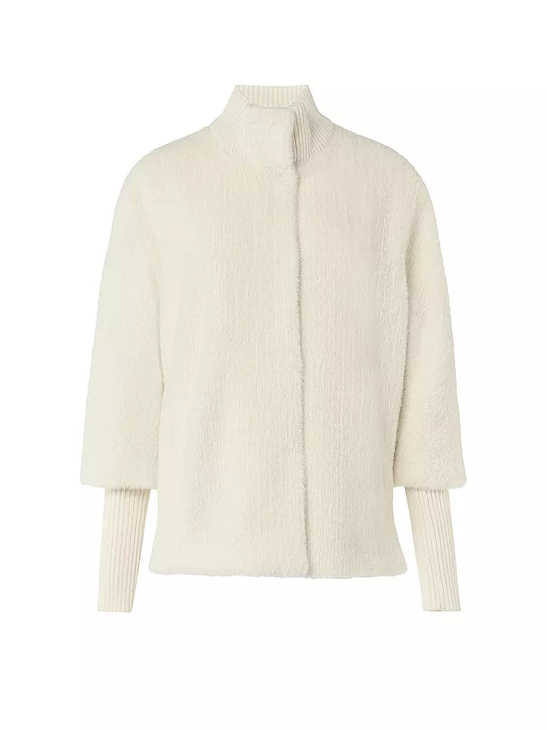 COMMA | Chaqueta con aspecto de piel | Blanco