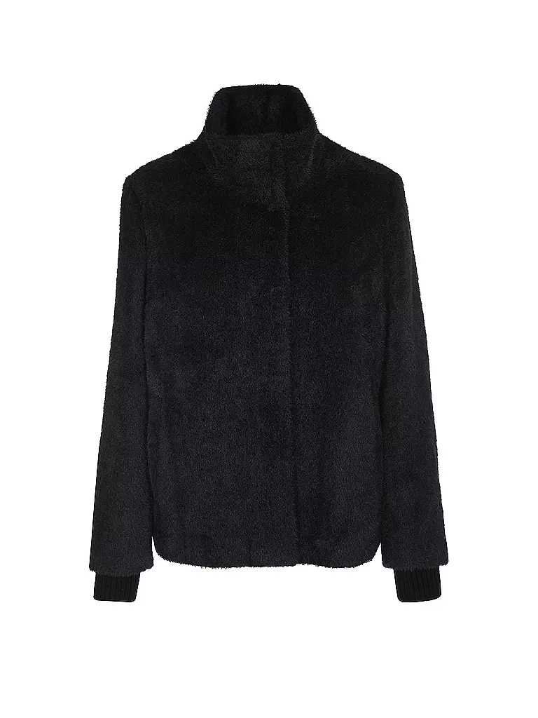 COMMA | Chaqueta con aspecto de piel | Negro