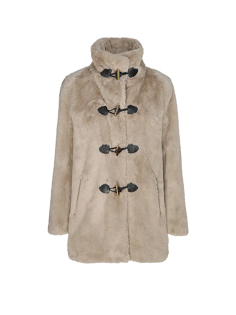 COMMA | Chaqueta de aspecto de piel | Beige