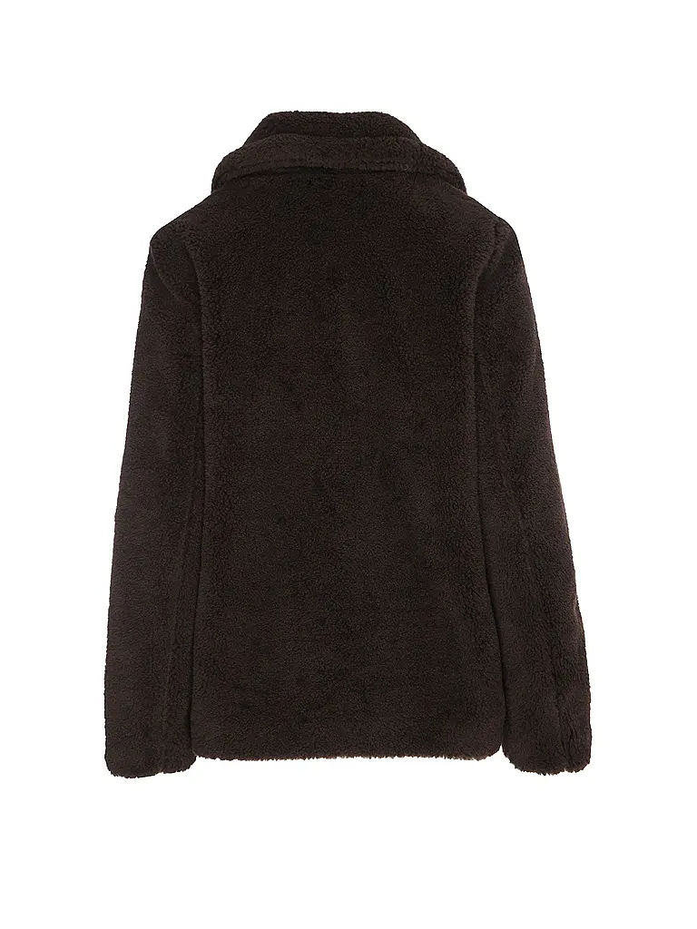 COMMA | Chaqueta de aspecto de piel | Marrón