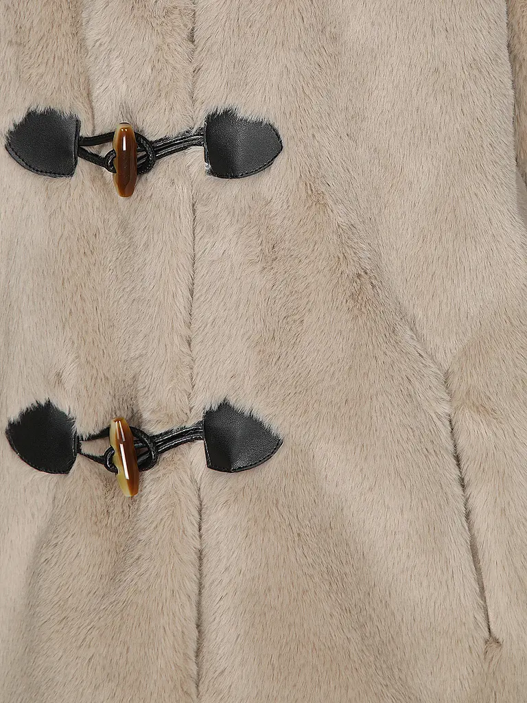 COMMA | Chaqueta de aspecto de piel | Beige
