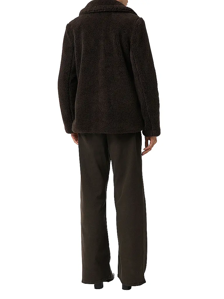 COMMA | Chaqueta de aspecto de piel | Marrón