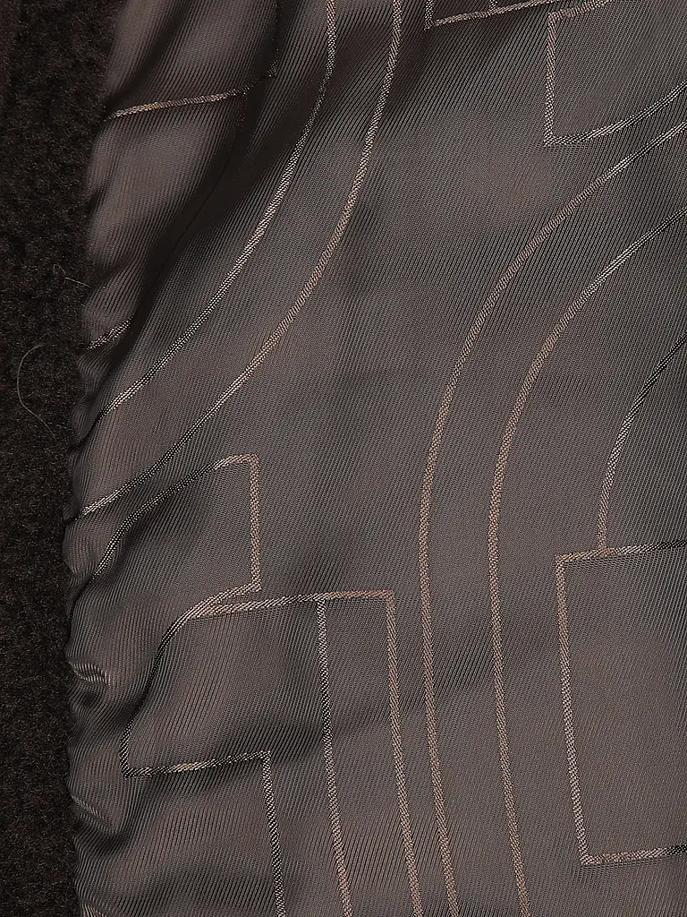 COMMA | Chaqueta de aspecto de piel | Marrón