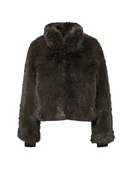 COMMA | Chaqueta en óptica de piel | Marrón
