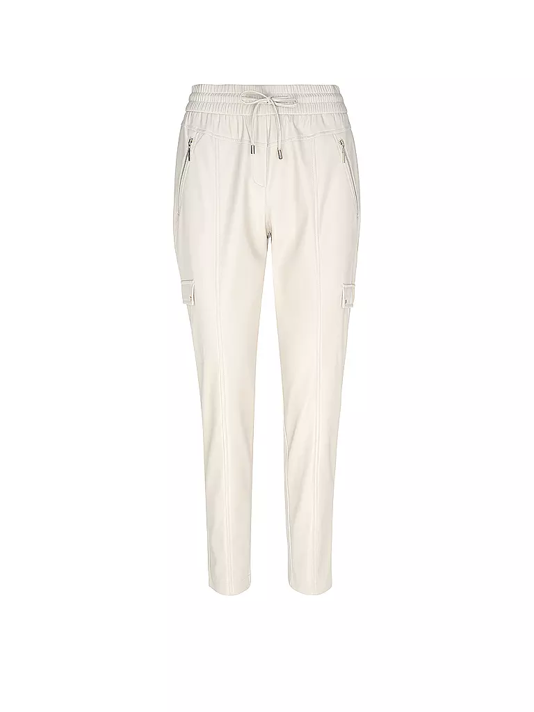 COMMA | Hose in Lederoptik | Beige