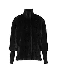 COMMA | Jacke in Felloptik | Negro