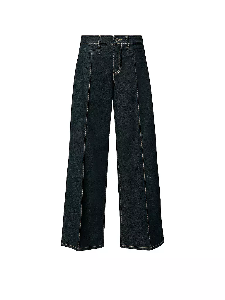 COMMA | Jeans de corte ancho | Azul oscuro