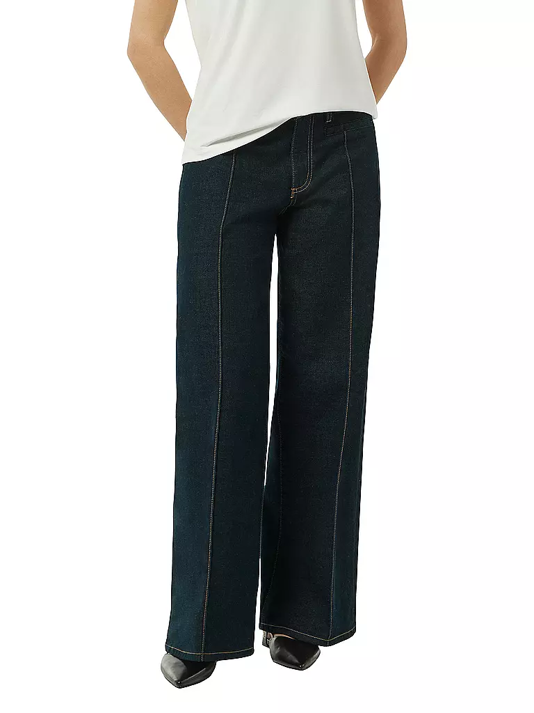 COMMA | Jeans de corte ancho | Azul oscuro