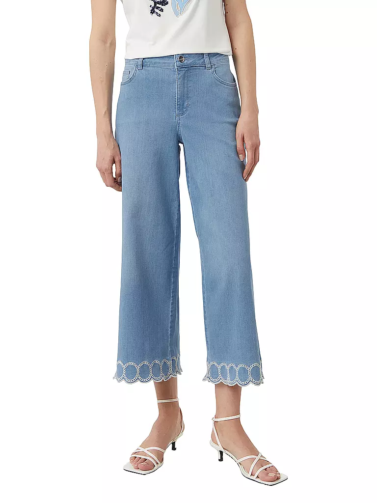 COMMA | Jeans Wide Leg 7/8 | Azul
