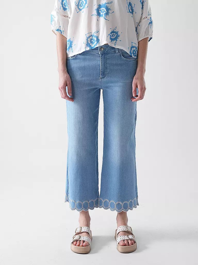 COMMA | Jeans Wide Leg 7/8 | Azul