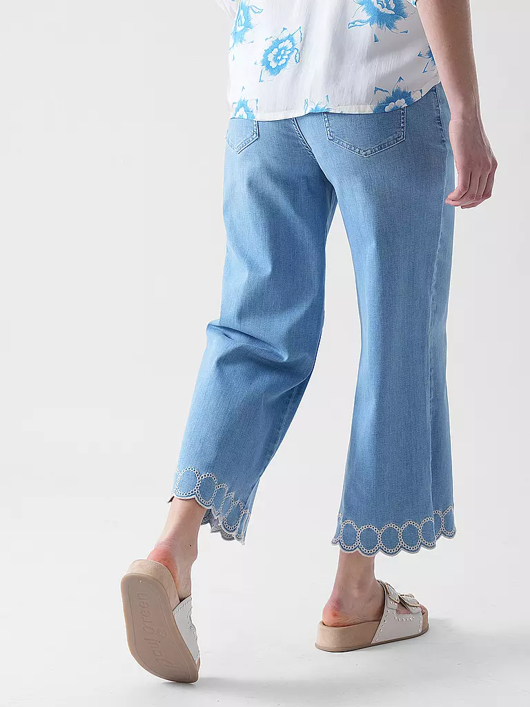COMMA | Jeans Wide Leg 7/8 | Azul