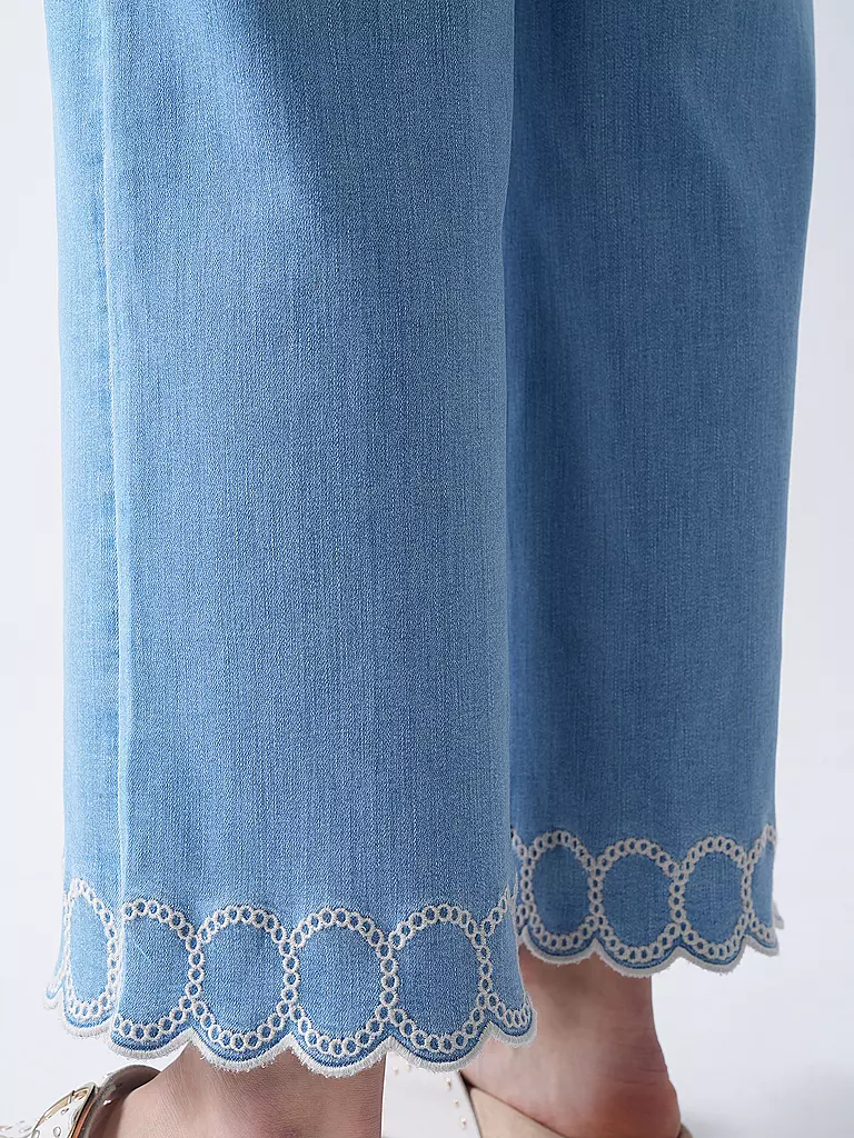 COMMA | Jeans Wide Leg 7/8 | Azul