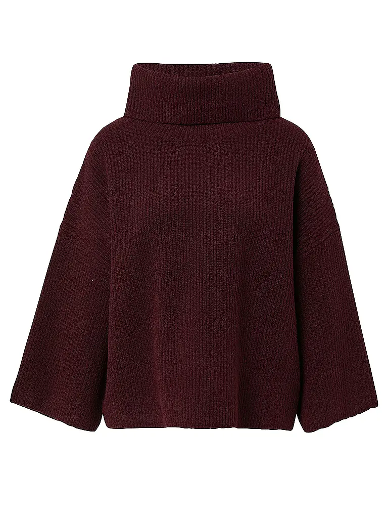 COMMA | Jersey de cuello alto | Rojo oscuro