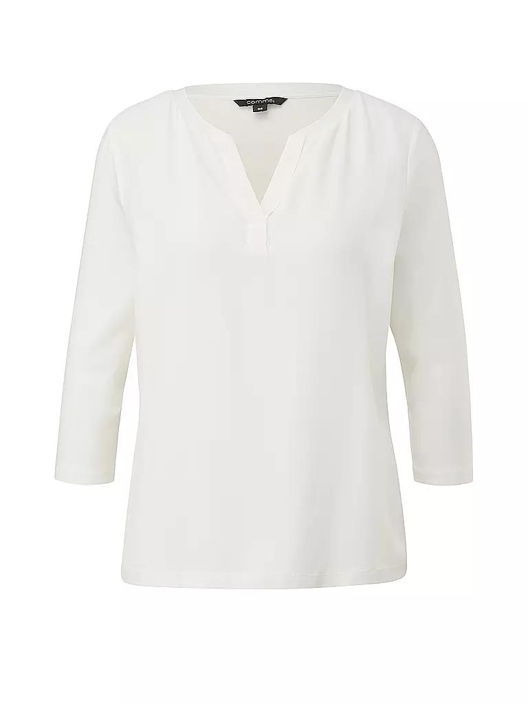COMMA | Langarmshirt  | Blanco