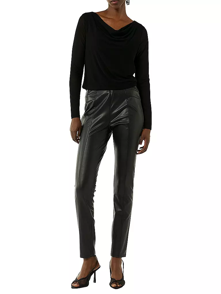 COMMA | Langarmshirt  | Negro