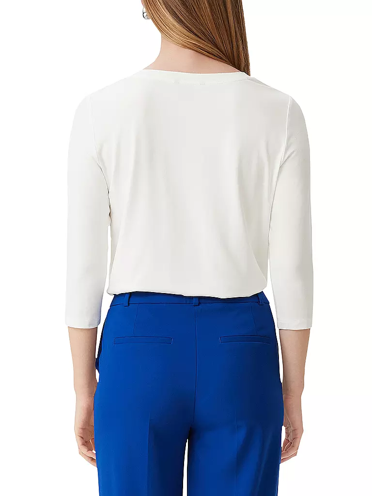 COMMA | Langarmshirt  | Blanco