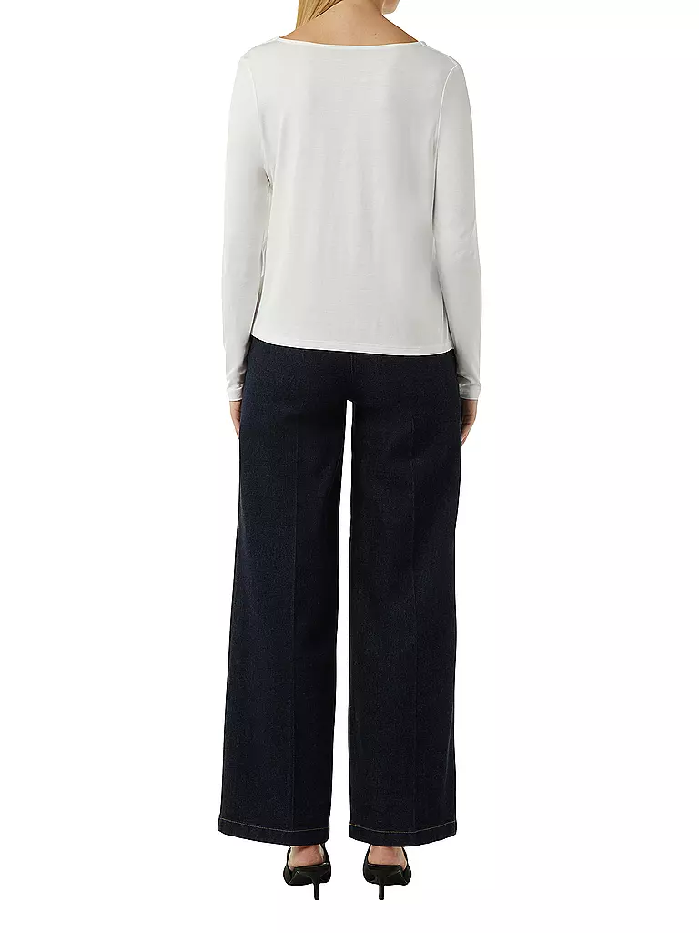 COMMA | Langarmshirt | Blanco