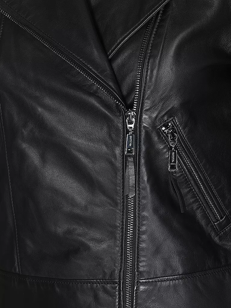 COMMA | Lederjacke | Negro