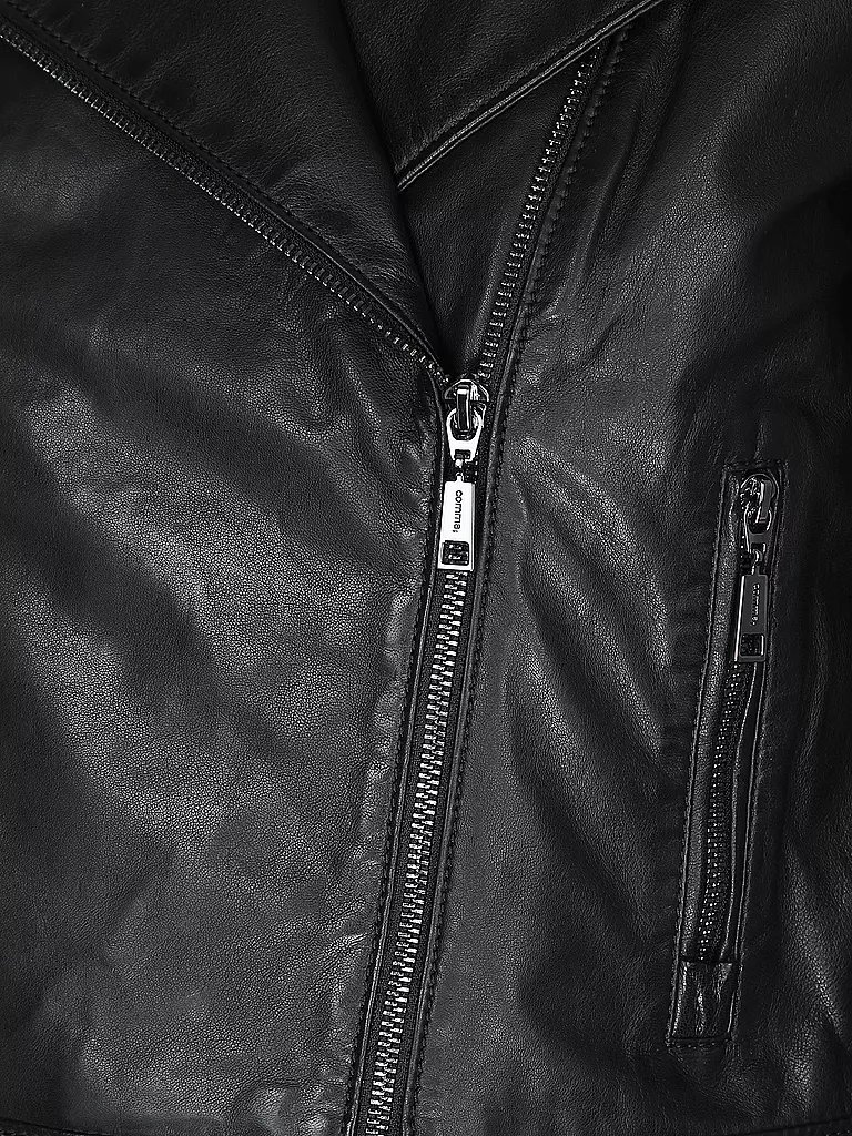 COMMA | Lederjacke | Negro