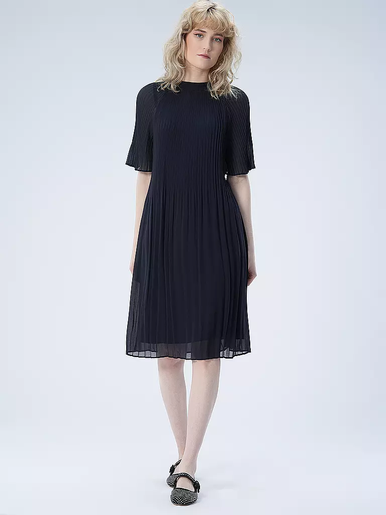 COMMA | Midikleid  | Azul oscuro