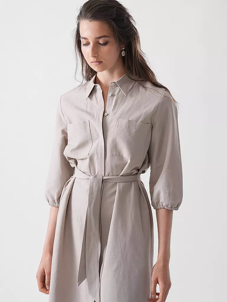 COMMA | Midikleid  | Camel