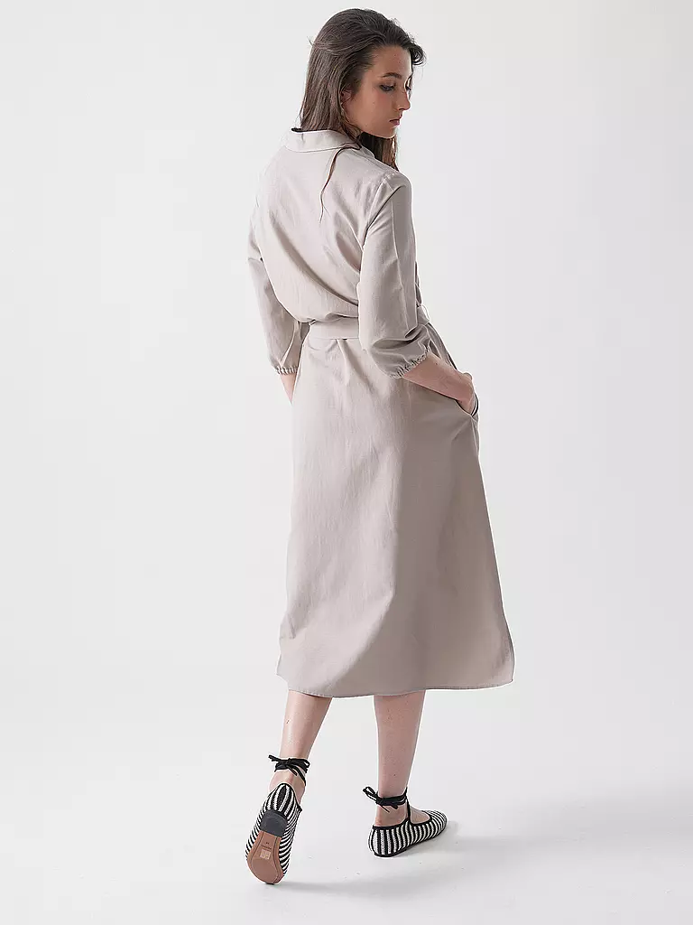 COMMA | Midikleid  | Camel
