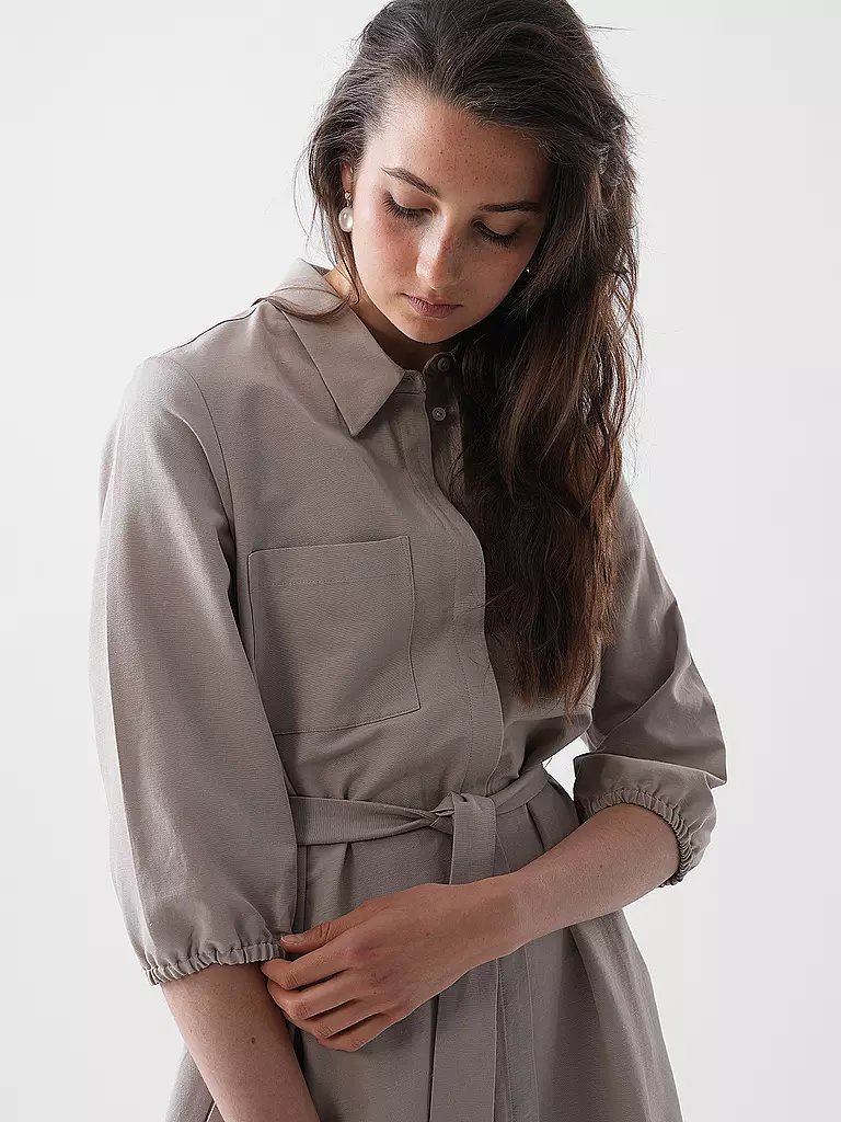 COMMA | Midikleid  | Camel