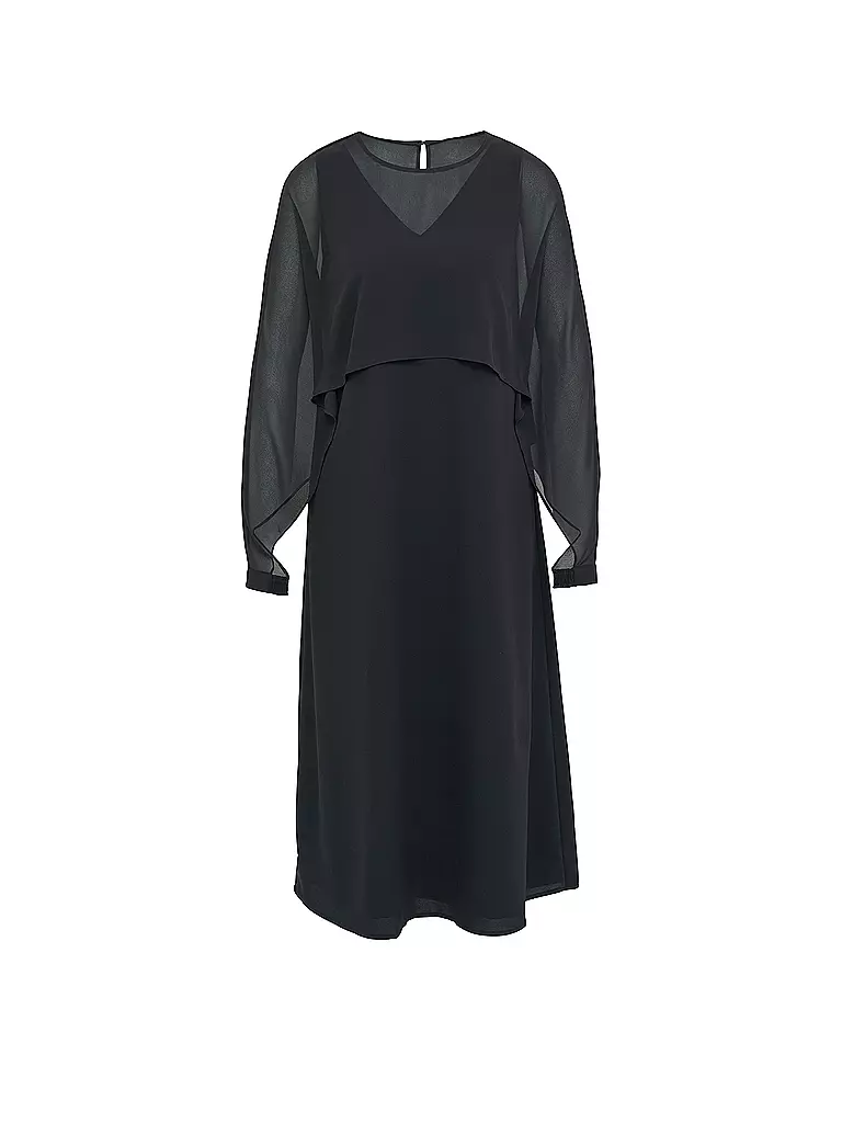 COMMA | Midikleid | Azul oscuro