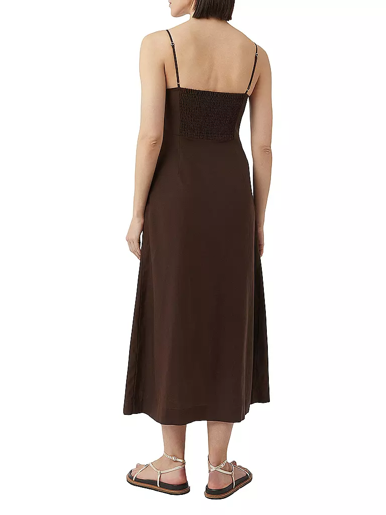 COMMA | Midikleid | Marrón