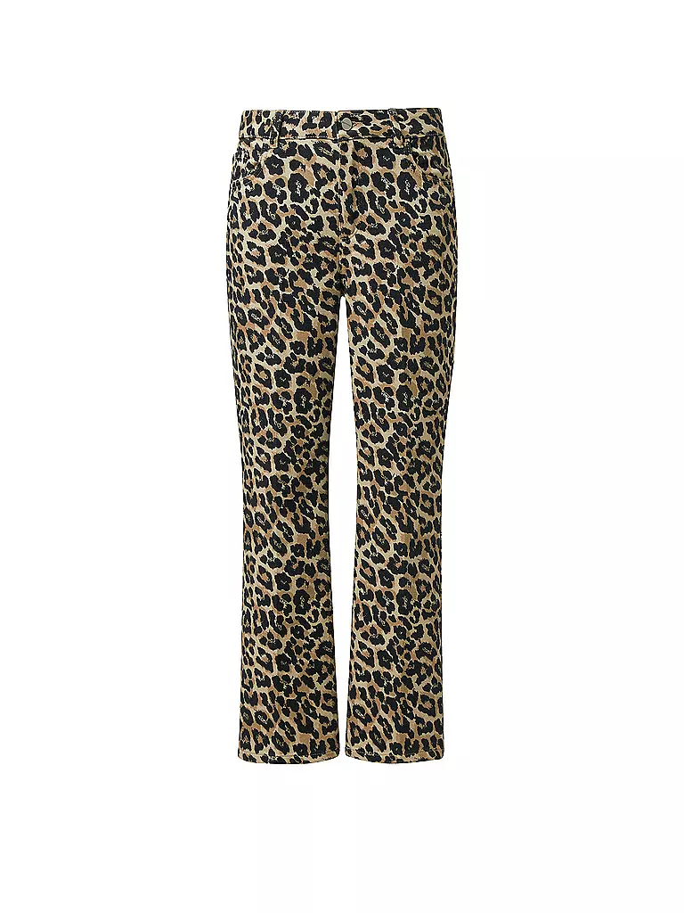 COMMA | Pantalón Flared Fit 7/8 | camel