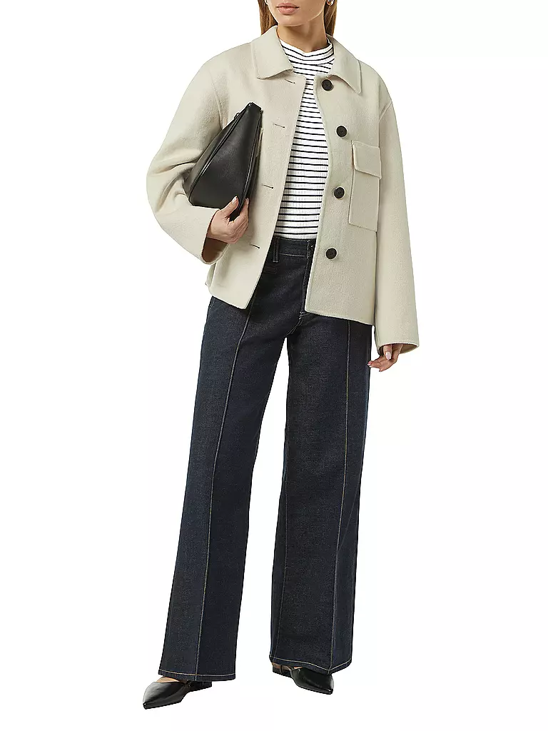 COMMA | Rollkragenshirt | Blanco