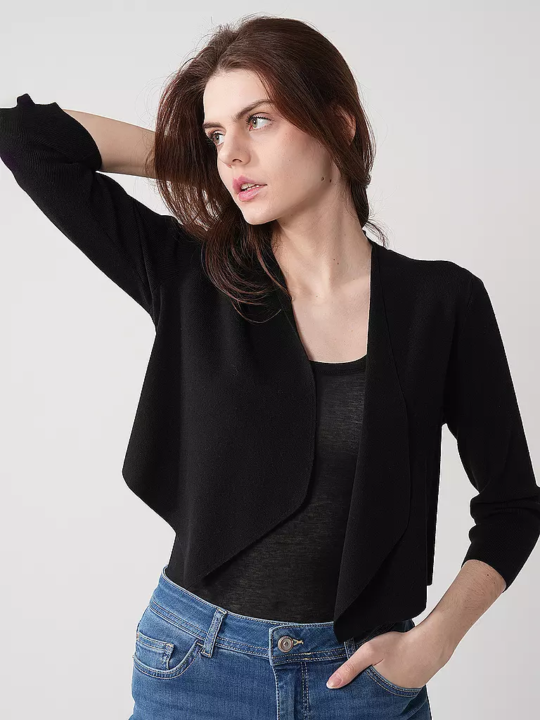 COMMA | Strickjacke  | Negro