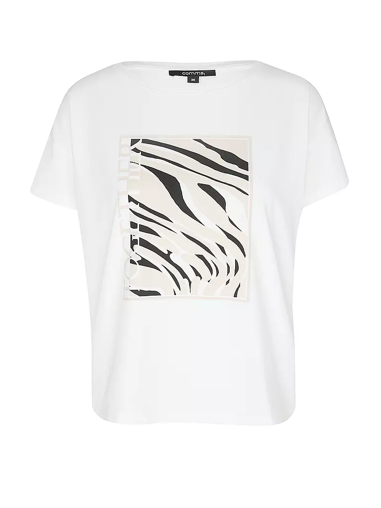 COMMA | T-Shirt | Blanco