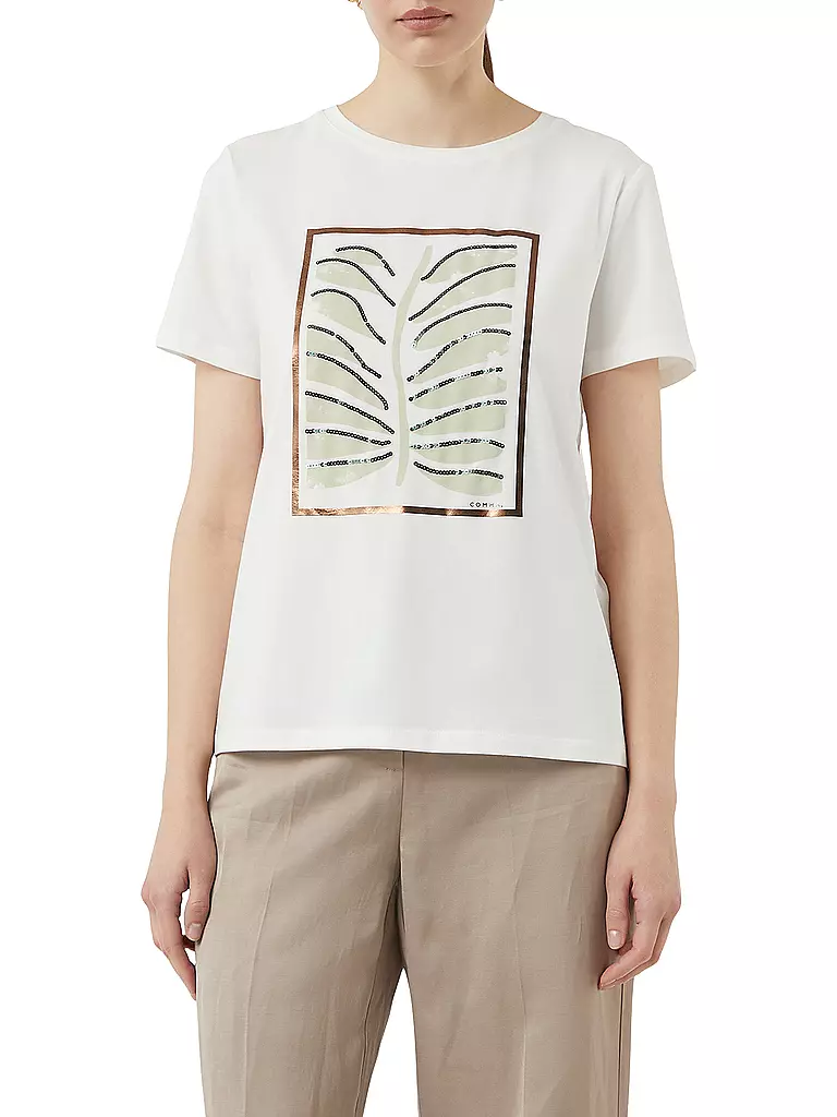 COMMA | T-Shirt | Blanco
