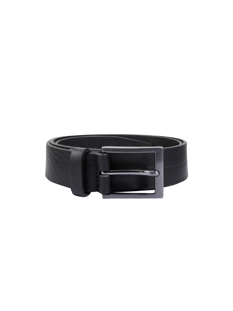 Cinturón de cuero negro 100