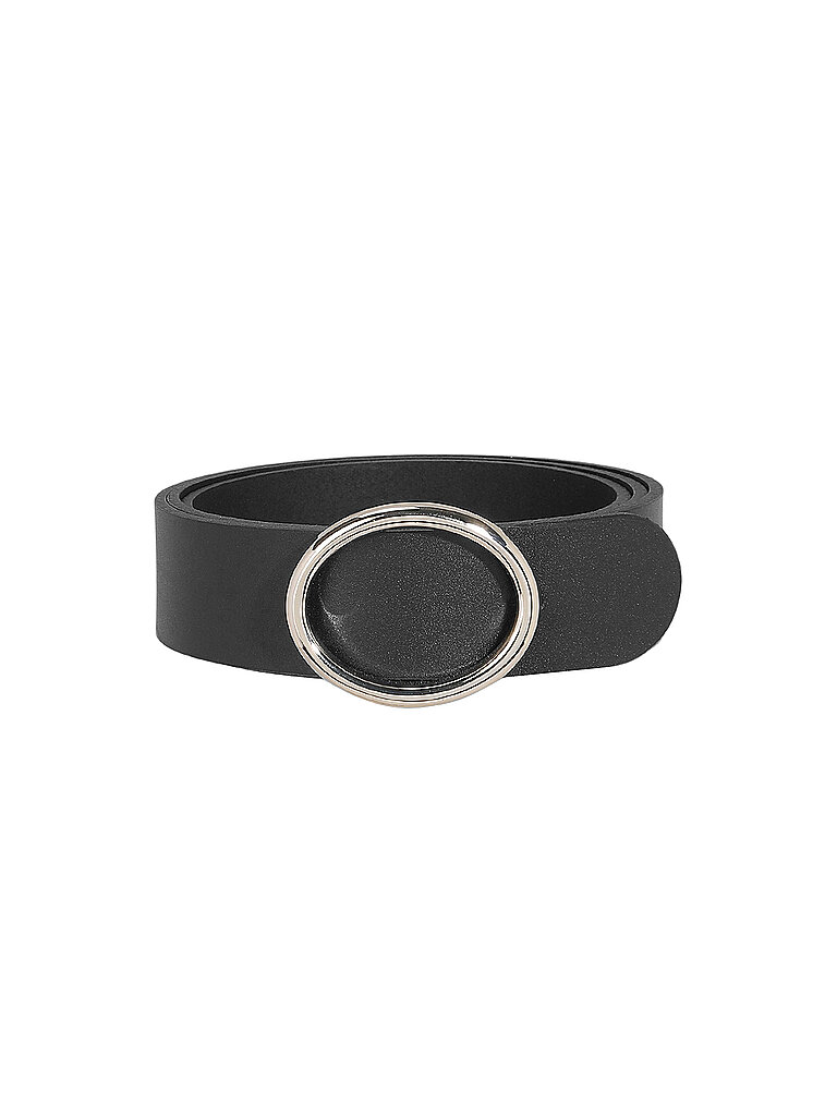 Cinturón de cuero negro 75