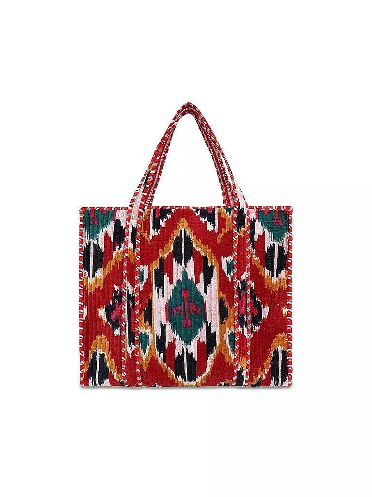 CONSCIOUS YOGA COLLECTIVE | Bolso - Shopper VELVET IKAT SHOPPER | Rojo