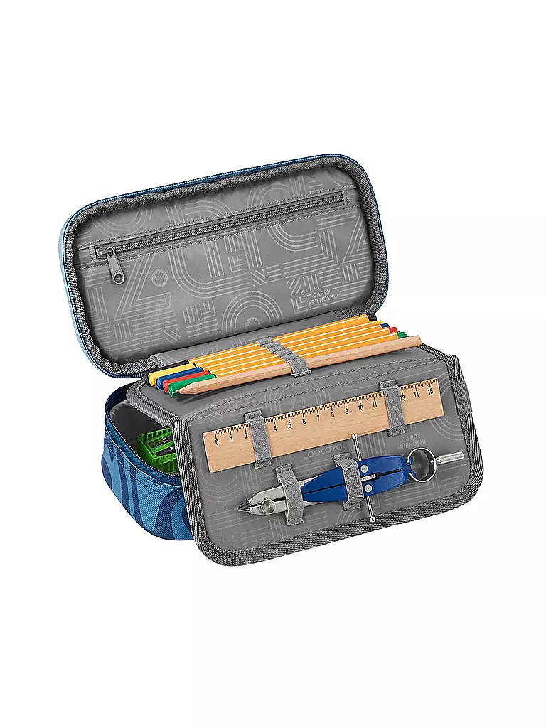 COOCAZOO | Estuche escolar BREAKING WAVES | Azul