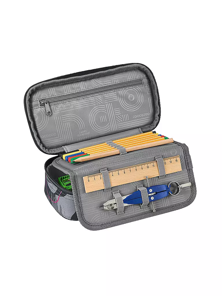 COOCAZOO | Estuche escolar BUBBLE BRUSH | Gris