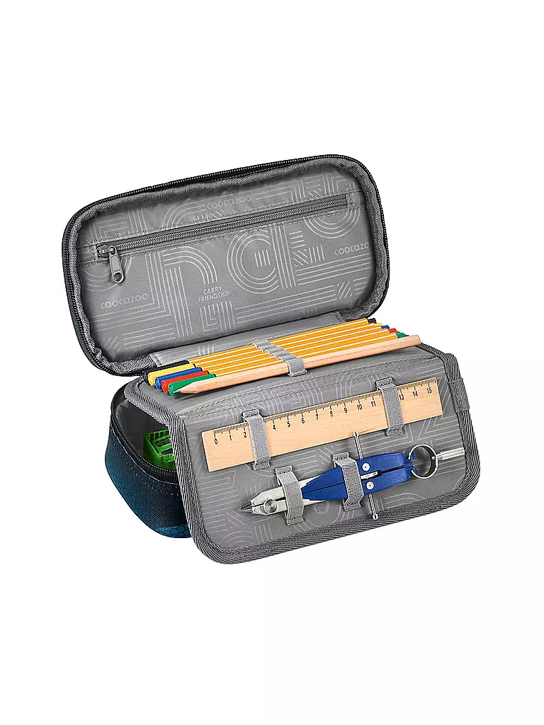 COOCAZOO | Estuche escolar ELECTRIC ICE | Azul oscuro