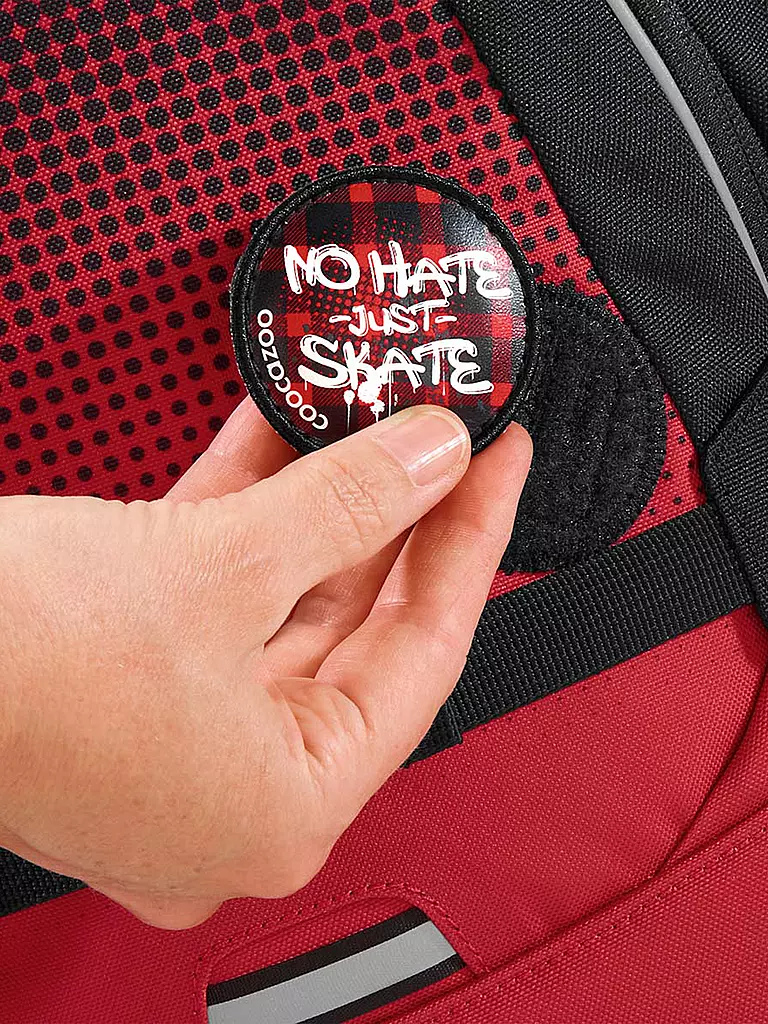 COOCAZOO | Mochila escolar MATE BLAZING FIRE | Rojo