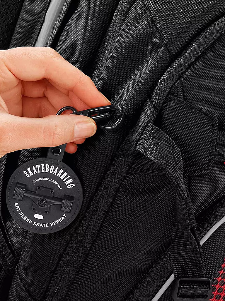 COOCAZOO | Mochila escolar MATE BLAZING FIRE | Rojo