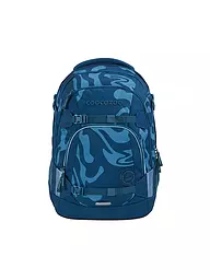 COOCAZOO | Mochila escolar MATE Lime Stripe | Azul
