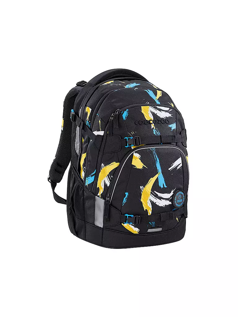 COOCAZOO | Mochila escolar MATE Crazy Artnigh | Negro