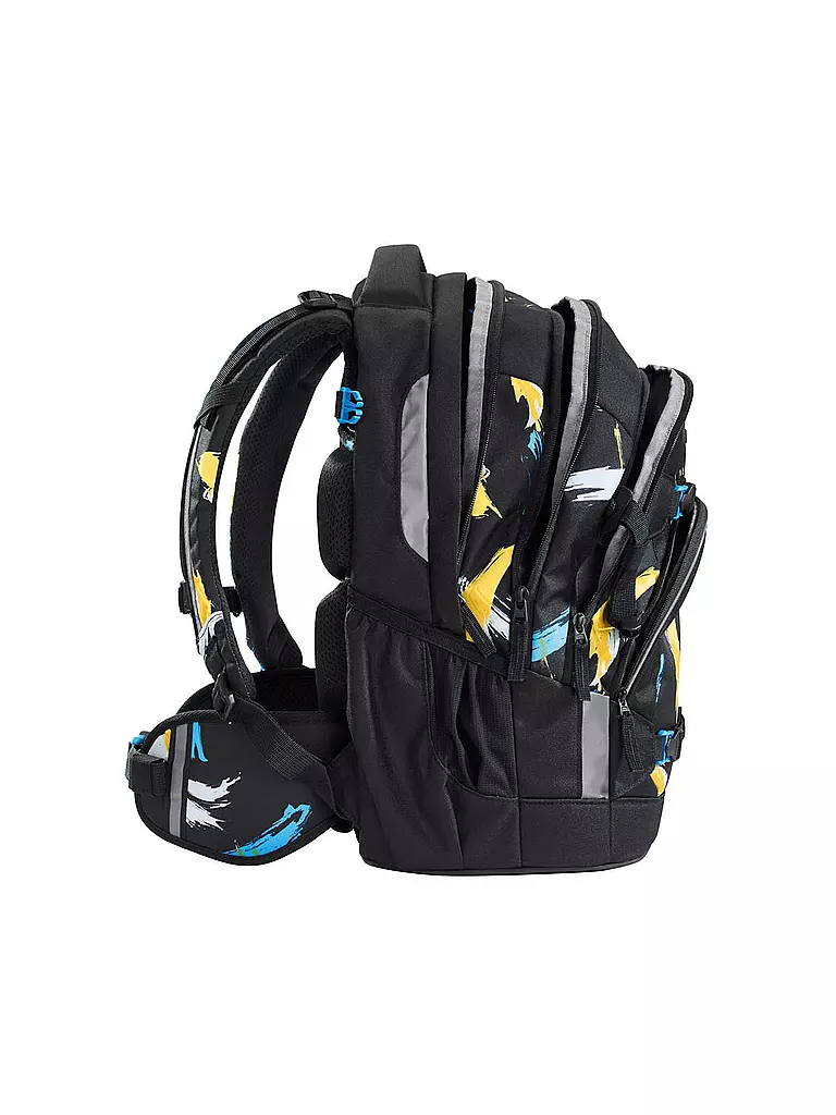 COOCAZOO | Mochila escolar MATE Crazy Artnigh | Negro